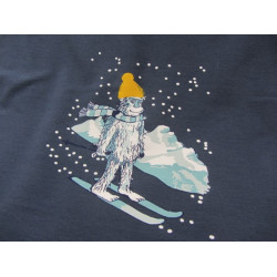 Wintersweat - Winter Ski Schneemensch Yeti Panel